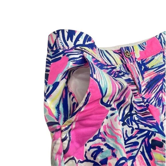 Lilly Pulitzer The Buttercup Short Tiki Pink Cabana Crazed - Picture 6 of 10